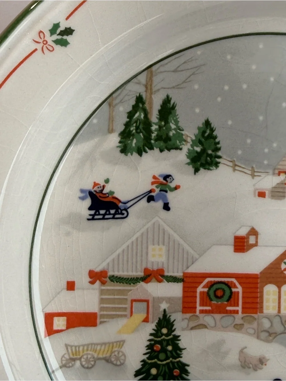 4 Sango Silent Night Plates 3900 Korea 7.5” Christmas Holiday Home Dinnerware
